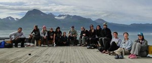 The expeditioners visited Valdez and met with council staffer Jeremy Robida (7th from left) to learn about the council and improvements in safe oil transportation since 1989.