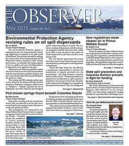 The Observer front cover May 2015